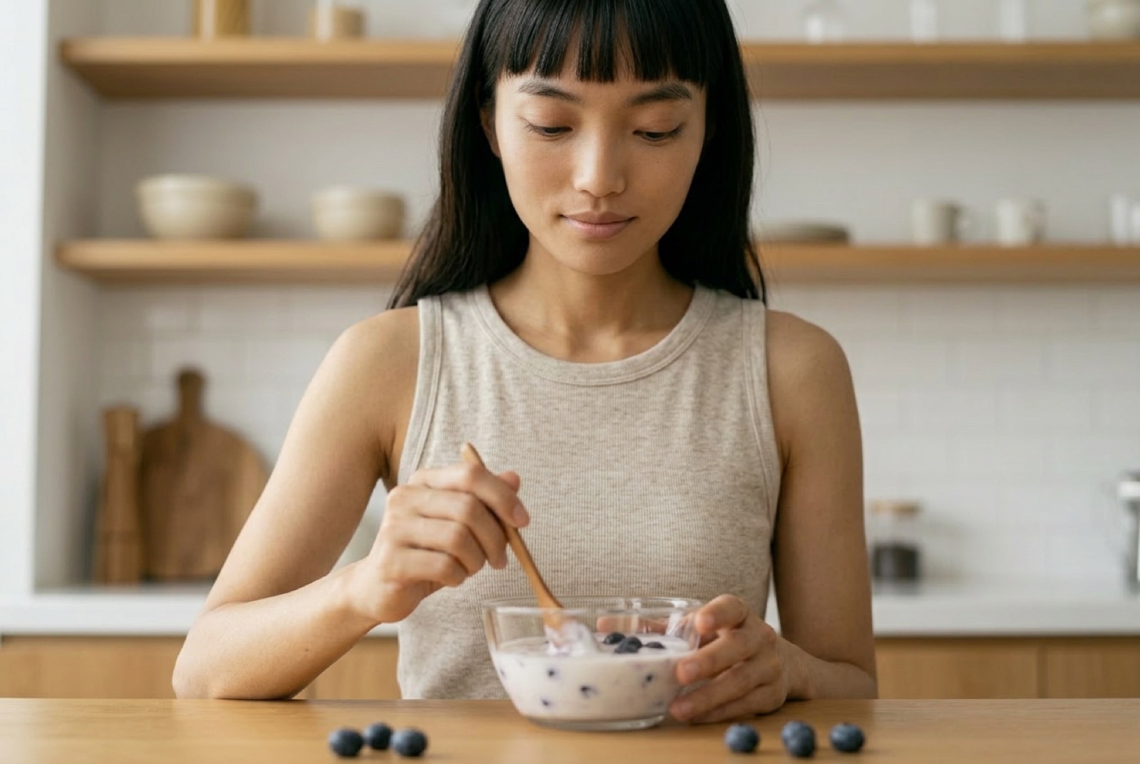 暑い日のごほうびに。ブルーベリーヨーグルトアイスを作ってみる